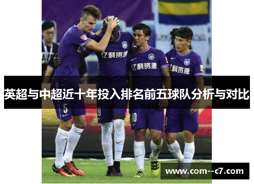 英超与中超近十年投入排名前五球队分析与对比
